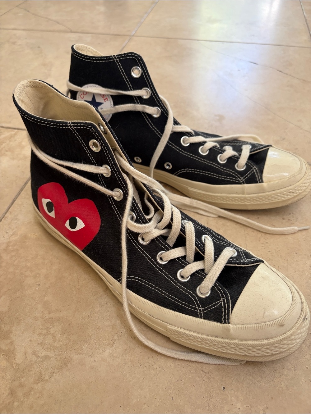 Comme des garçons converse high tops men